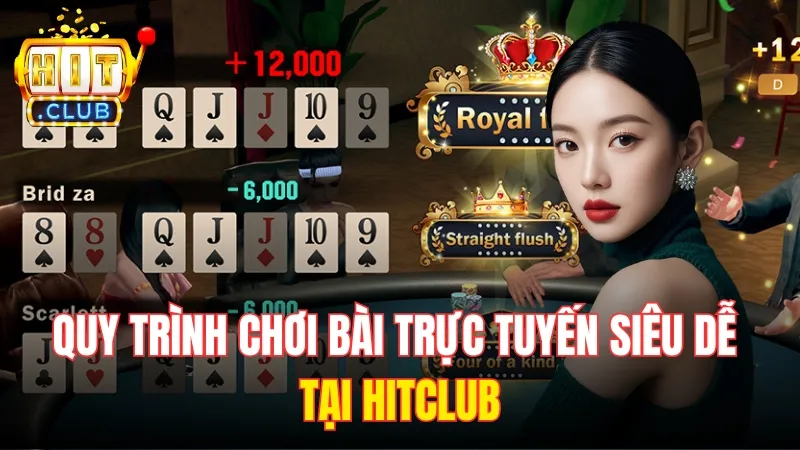 quy trinh choi bai truc tuyen hitclub Quy trình chơi bài trực tuyến siêu dễ tại HitClub
